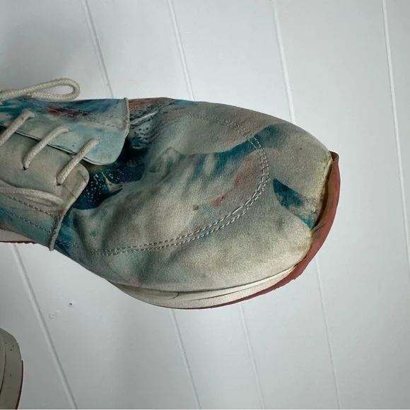 Swear London Watercolor Floral Brogue Casual Shoes - Picture 5 of 12